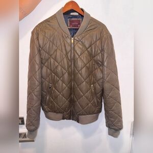Zara Man Quilted Bomber Jacket